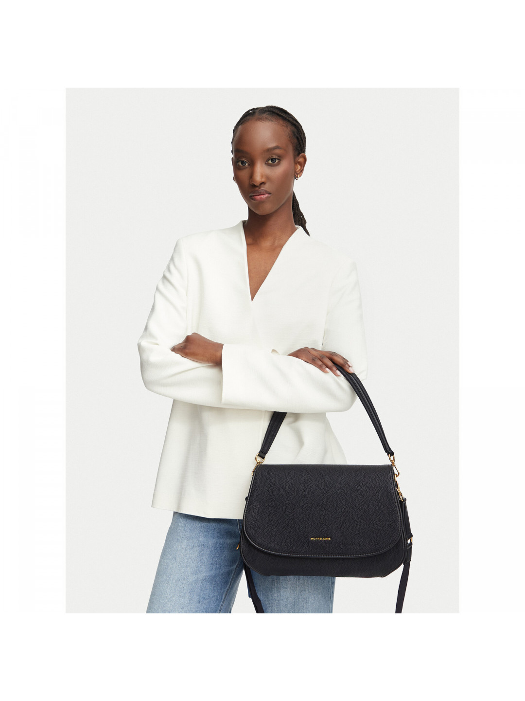 Kabelka MICHAEL Michael Kors 30T6AX3M2L Černá